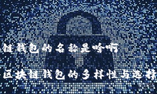 区块链钱包的名称是啥啊

揭秘区块链钱包的多样性与选择指南